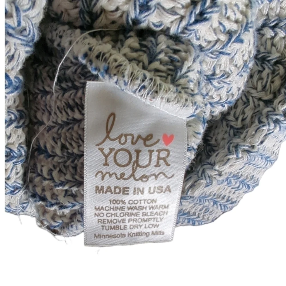 Love Your Melon Navy Speckled Beanie OS
